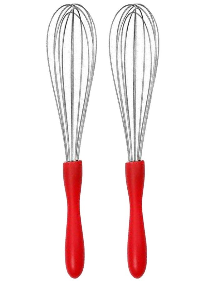Oc9 Stainless Steel Egg Whisk/Egg Beater/Whisker (Pack of 2) for Kitchen - Image 1
